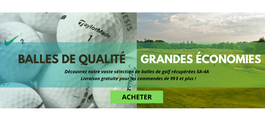 Balles de golf usagées