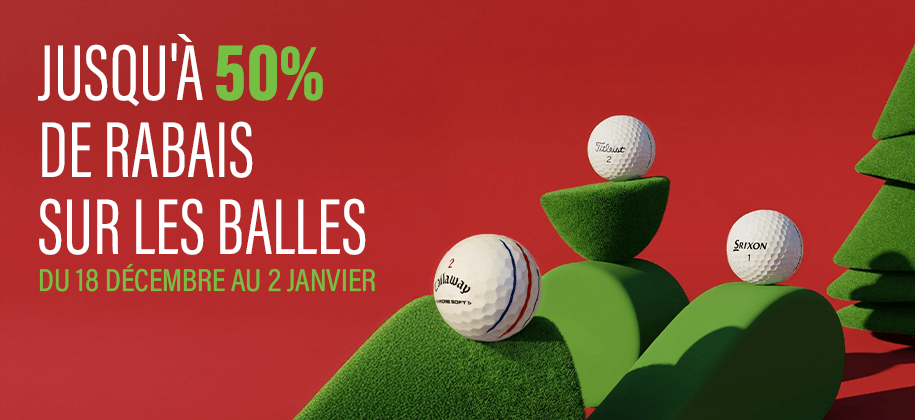 50% de rabais sur les balles